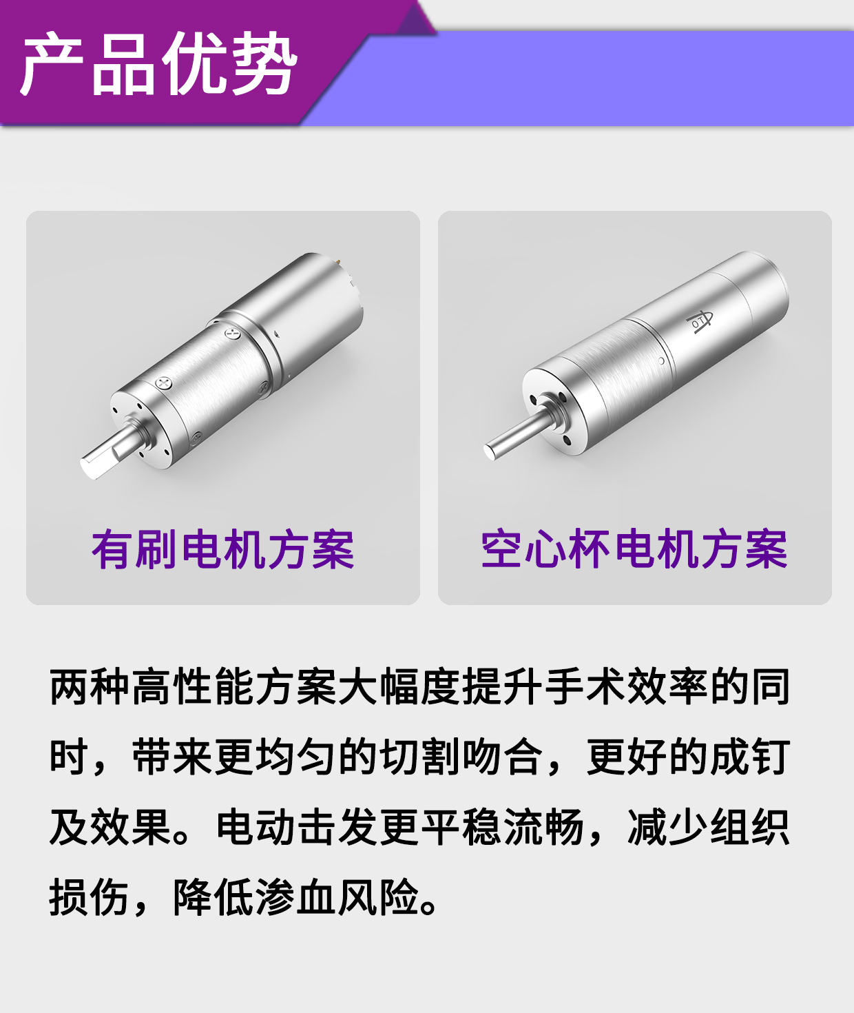 一次性电动切割(ge)吻合器电机解(jie)决方案(an)_医疗外科(ke)吻(wen)合器(qi)驱(qu)动马达-万至(zhi)达电机(ji)