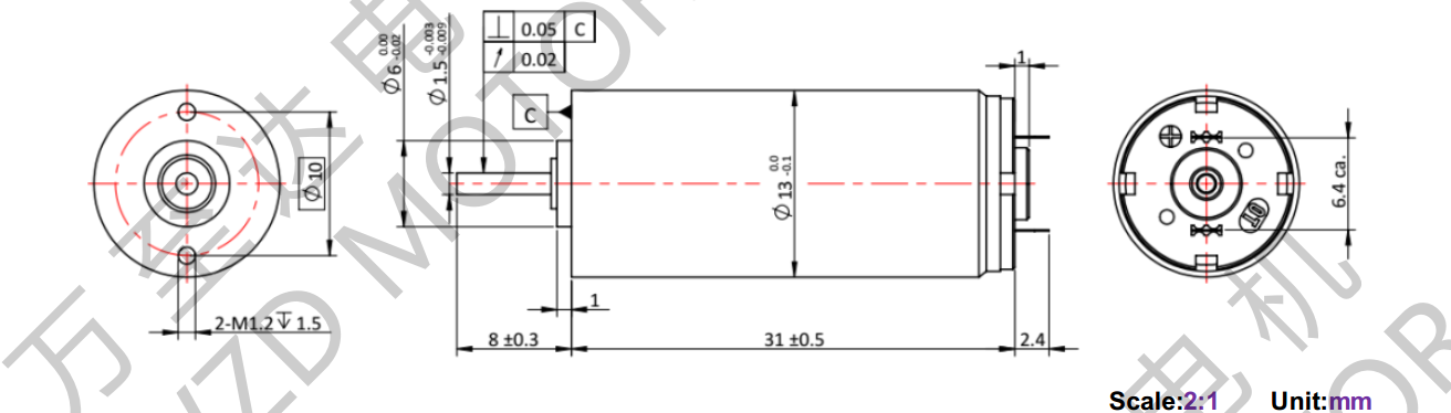 OT-CM1331石墨(mo)刷(shua)空心(xin)杯电(dian)机-万(wan)至(zhi)达(da)电(dian)机(ji)