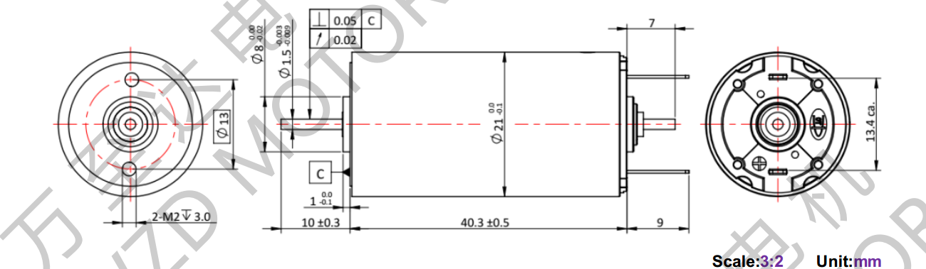 OT-CM2140石墨(mo)刷(shua)空(kong)心杯电机(ji)-万至达电机(ji)