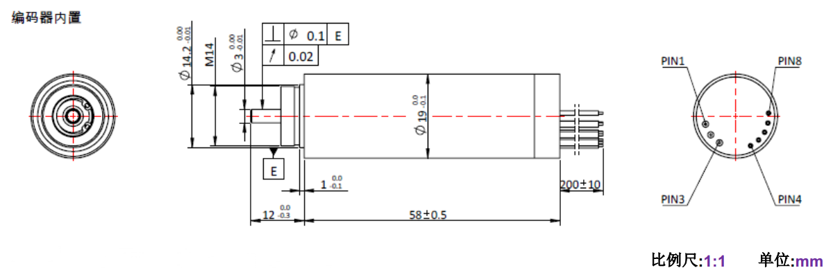ECS 1958 内置编(bian)码器空(kong)心(xin)杯电(dian)机(ji)-万至(zhi)达(da)电(dian)机(ji)